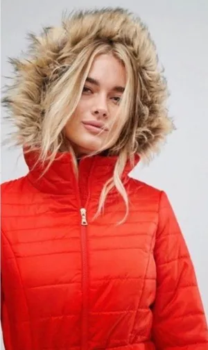 Vero Moda Padded Parka with Faux Fur Hood thumbnail 4