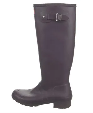 Hunter Original Tall Wellington Rainboots - Dark Purple Matte thumbnail 2