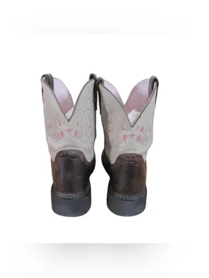 Justin Boots Gypsy Boots Size 9B Brown & Cream Western Cowgirl L9924 thumbnail 5