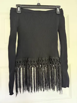Gianni Bini Fringe Top thumbnail 1