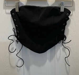 Princess Polly Black Lace-Up Corset thumbnail 1