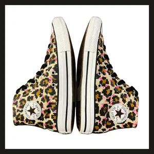 Converse Chuck Taylor All Star Pixel Leopard High Top Shoes Junior 5 Women’s 7 thumbnail 7