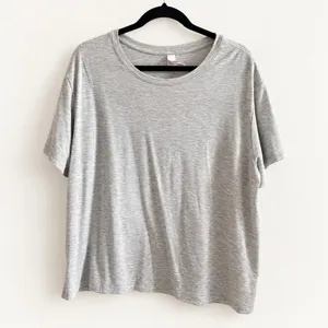 Auden Heather Gray Pajama T-Shirt Women’s XL Short Sleeve Lounge Sleep Tee thumbnail 2