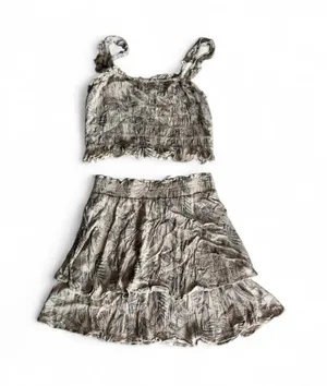 Paper Crane Two‑Piece Ruched Set — Small thumbnail 1