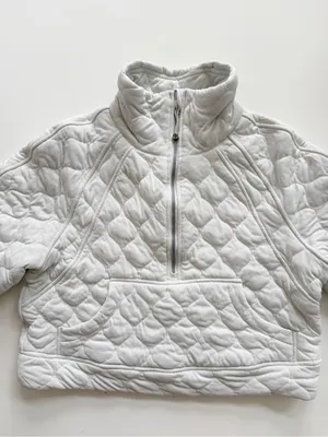 lululemon Scuba Oversized Quilted Half Zip Sweatshirt Size XS/S thumbnail 7