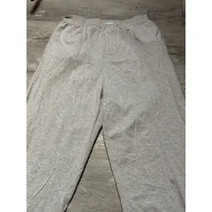 SKIMS Cotton Jersey Wide Leg Pant Light Heather Grey S Small Gray A4-0015 thumbnail 4