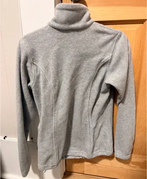 Grey Columbia Zip-Up Fleece Jacket thumbnail 2