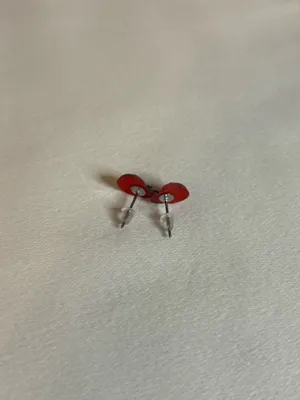 Handmade Ladybug Stud Earrings thumbnail 3