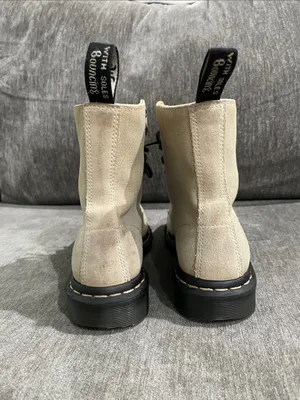 Dr. Martens Page Mix Canvas Combat Boots Size 8 thumbnail 6