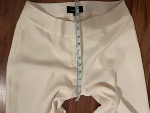 Classic White Tailored Pants Size M thumbnail 12
