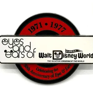 Disney Cast Member Exclusive Eyes & Ears 30th Anniversary Pin LE 3000 Feb 2002 thumbnail 1