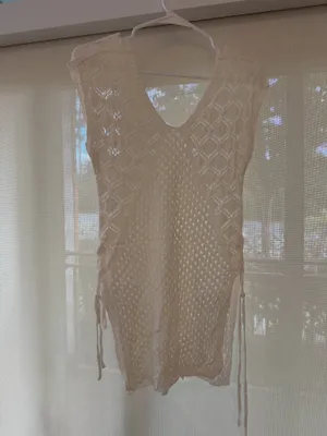 Crochet Knit Cover-Up Dress thumbnail 2
