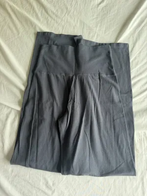 dark grey brandy wide leg foldover pants thumbnail 2