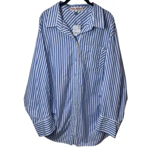 NEW Free People Sabine Striped‎ Articulated Button up Shirt Preppy Coastal XL thumbnail 4