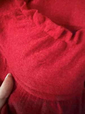 Fever Red 100% Wool Ruffle Peplum Jacket Size XL thumbnail 11