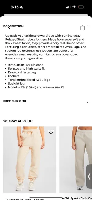 AYBL Straight Everyday Relaxed Leg Joggers thumbnail 8