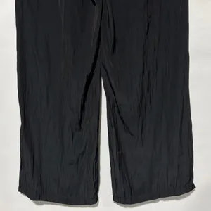 Aritzia Babaton Plisse Crinkled Satin Pull-On Pants Black Size Small thumbnail 9