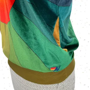 Aviator Nation Sweatshirt Rainbow Sunburst Velvet Crew Pullover Retro Size XS thumbnail 3