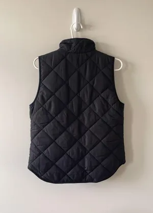 Black J Crew Quilted Vest thumbnail 6