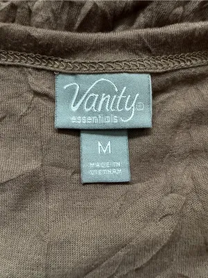 Vanity Essentials Brown Lace Longline Cami Top Size Medium thumbnail 7