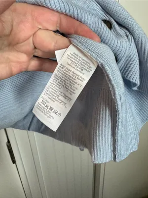 Madewell Raglan-Sleeve Cropped Cardigan in Merino Wool sky blue size xl new thumbnail 3