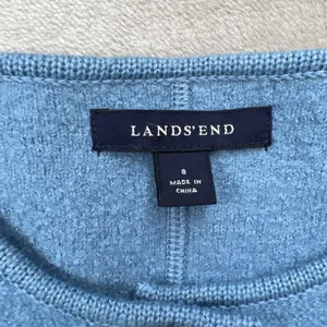 Lands End Womens 8 Blue 100% Wool Boiled Wool Jacket Blazer Preppy Button thumbnail 4