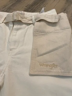 Wrangler ATG Utilitarian Wide Leg Urban Outdoors Cream Jeans Sz 4 thumbnail 12