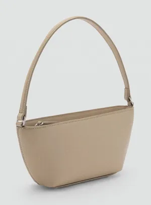 Mango MNG NWT light beige cream taupe shoulder handbag shoulder bag purse thumbnail 1