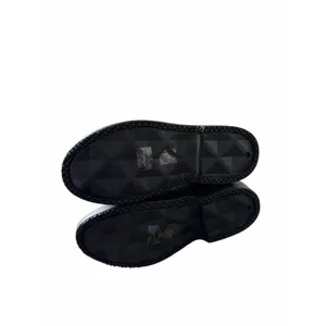 Jeffrey Campbell Matte Black Tall Rubber Rain Boots Size 10 Round Toe thumbnail 8