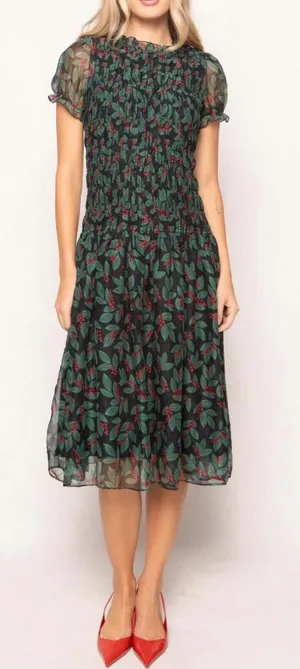 NWT IVY CITY CO Hayden Dress in Lush Garden Small thumbnail 1