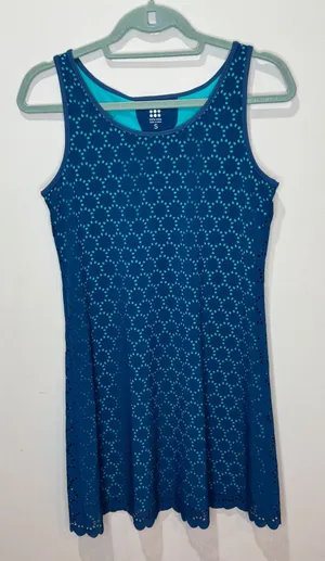 Title Nine Nimblene‎ Illusion Laser Cut Stretch Athletic Dress Sz S thumbnail 1