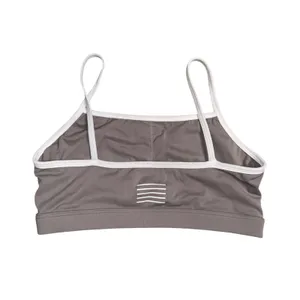 Kosha Fit Sports Bra Womens Small Taupe Grey Excellent‎ Contrast Trim Activewear thumbnail 2