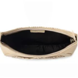 NWT Western Alanna Embossed Leather Mini Hobo Bag in Vanilla Noir thumbnail 4