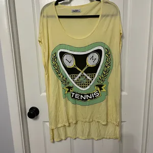Lauren Moshi tennis Audrey tshirt butter yellow‎ size small thumbnail 2
