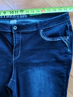Hydraulic Emma Mid Rise Denim Stretch Dark Blue Jeans Womens Size 24W (41x31) thumbnail 8