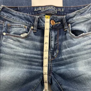 American Eagle Outfitters Dark Wash Skinny Jeans thumbnail 4