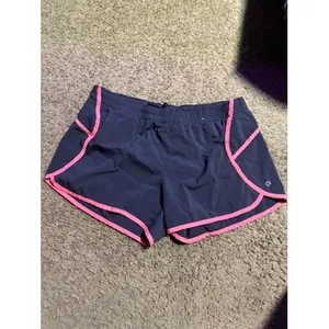 GapFit Womens Grey Pink Trim Running Shorts Athletic‎ Gym Activewear Small thumbnail 2