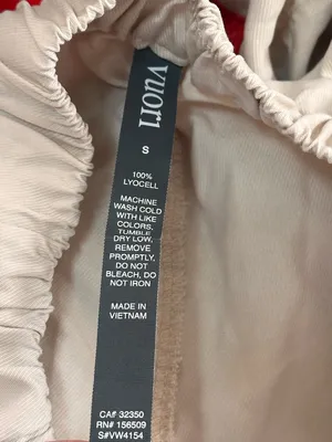 VUORI Coastline Milkweed Cream Pants 100% Lyocell Size Small LIKE NEW Small thumbnail 9
