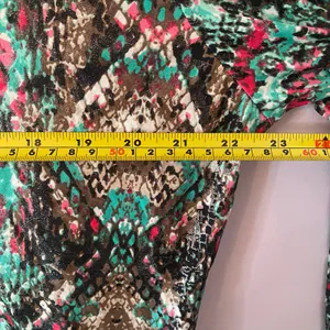 NWT Wrangler Pink Blue Deadstock Shimmer Snakeskin Button Down Women size Large thumbnail 9