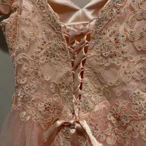Cinderella Divine Blush Rhinestone Corset Homecoming Dress M thumbnail 6