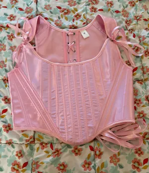 Pink corset top Size M thumbnail 1