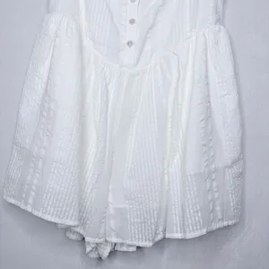 Aerie White Ruffle Sleeve Romper thumbnail 5