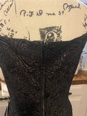 NWT Crystal Doll Junior’s Jacquard Rhinestone Bow A-Line Mini Dress thumbnail 11