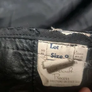 Vintage Black leather jacket sz 6/8 thumbnail 7