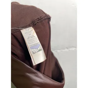 NEW Offline by Aerie SMALL Real Luxe Faux Leather High Waist Legging Dark Brown thumbnail 12