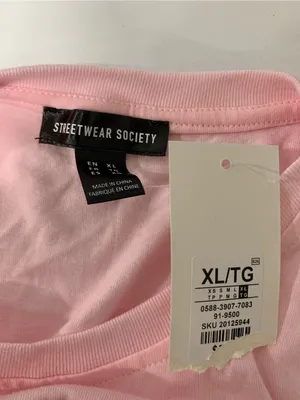 Streetwear Society Pink Graphic T-Shirt - Size XL thumbnail 3