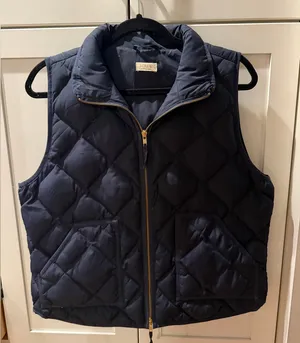 J. Crew Women's Quilted Down Puffer Vest thumbnail 1