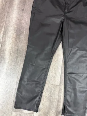 Abercrombie Black Leather Pants thumbnail 3