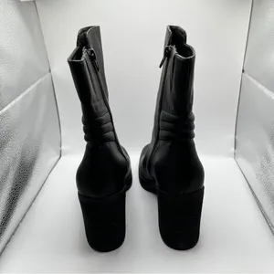 Korks Kork Ease Moergan Black Vegan Side Zip Boots Size 9.5M platform block thumbnail 6