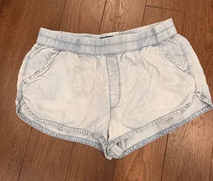 American Eagle Outfitters Light Blue Denim-Style Shorts Size Large - C27-184 thumbnail 1